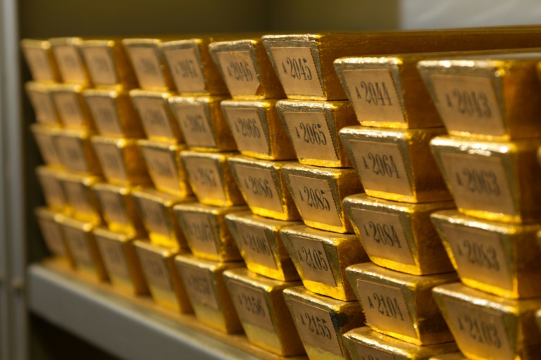 A Alemanha tem a segunda maior reserva do ouro do mundo, atrás dos Estados Unidos, com 3.378 toneladas com valor de mercado de 120 bilhões de euros - DEUTSCHE BUNDESBANK/AFP