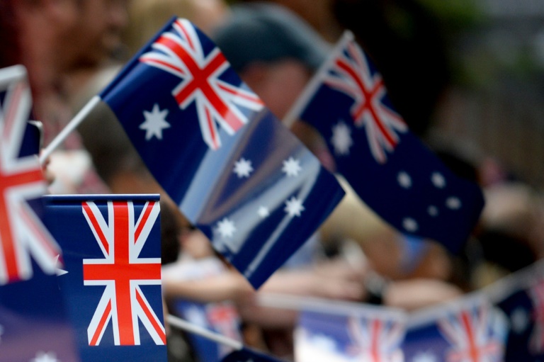 (Arquivo) Bandeiras australianas