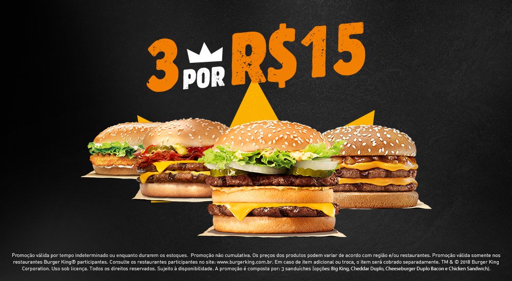 Burger King dá hamburguer grátis na Black Friday; veja como se cadastrar