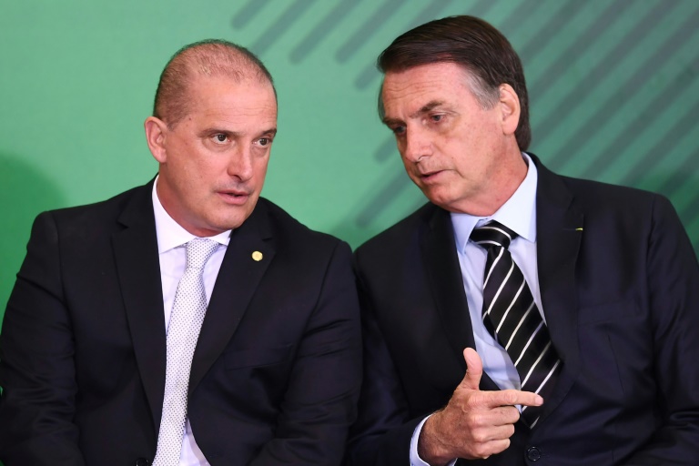 O presidente Jair Bolsonaro e o ministro Onyx Lorenzoni