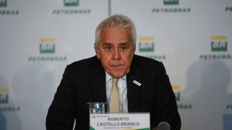 O presidente da Petrobrás, Roberto Castello Branco, durante evento da estatal