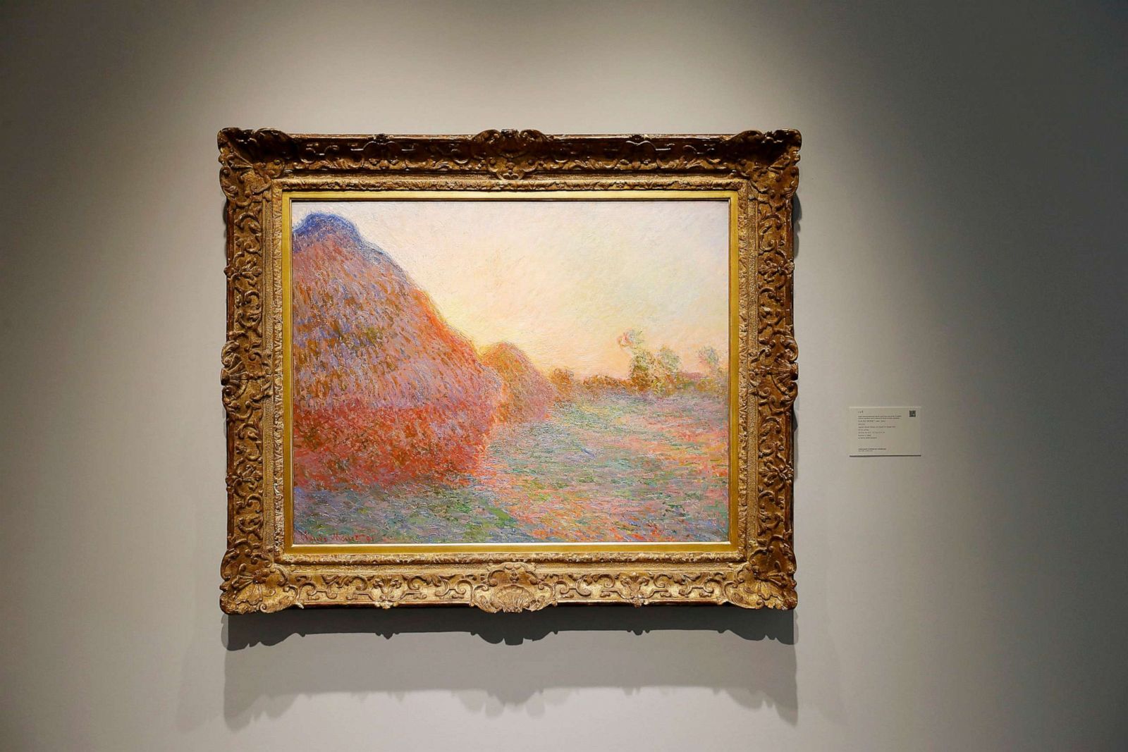 A última vez que "Meules" foi a leilão aconteceu em 1986, e na época a obra de Monet foi vendida por um valor 44 vezes menor do que o obtido nesta semana