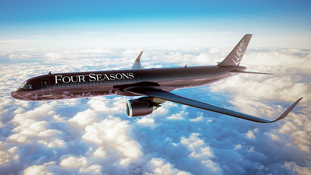 O jato faz parte do programa “Four Seasons Private Jet Experience”, que oferece excursões, além de hospedagem e refeições nos hotéis e resorts da empresa