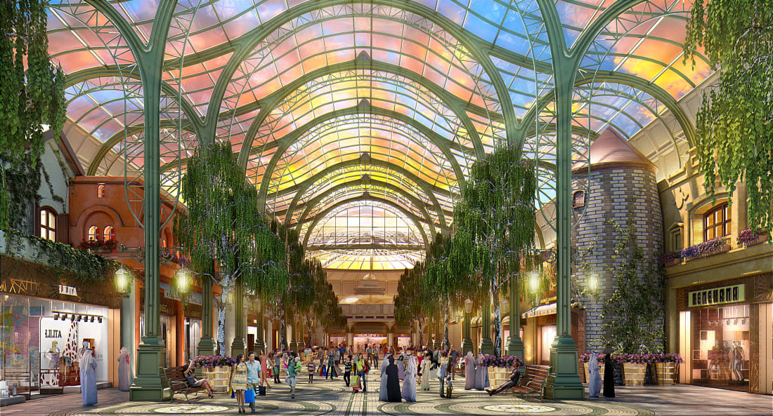 O novo Shopping de Dubai será "o primeiro shopping com inspiração na natureza do planeta" feito em uma área menor que quatro campos de futebol