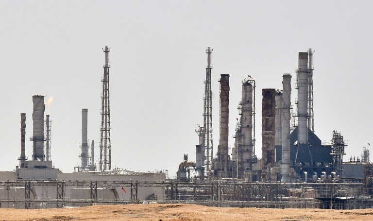 Instalação da gigante de petróleo saudita Aramco ao sul de Riad, em 15 de setembro de 2019