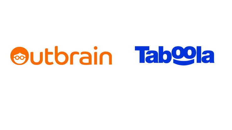 logos do Outbrain e Taboola