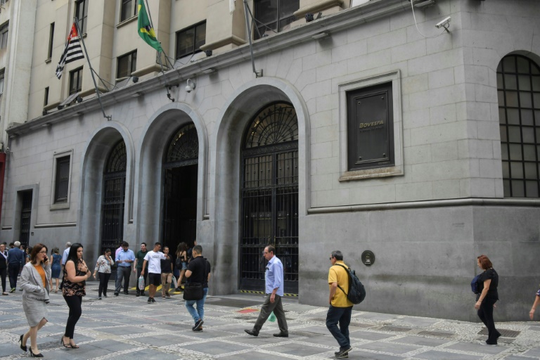 Bolsa de Valores de São Paulo, no centro da capital paulista