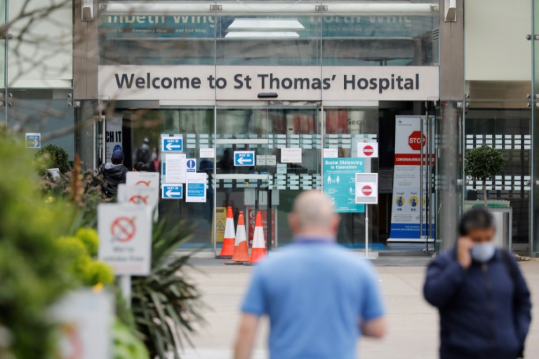 O Hospital St Thomas de Londres, onde o primeiro- ministro Boris Johnson está internado