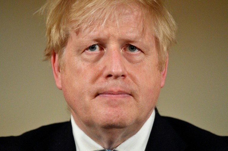 Boris Johnson em 19 de março de 2020 em Londres