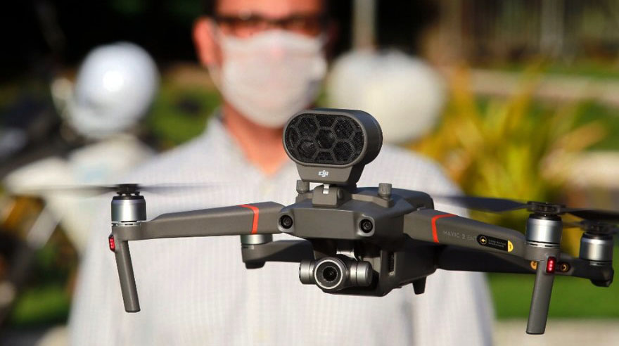 O drone com alto-falante sobrevoará diversos pontos do Rio de Janeiro e vai orientar população da importância de ficar em casa
