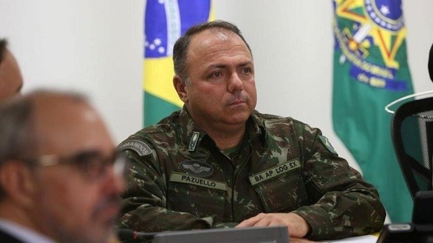 Ministro interino general Eduardo Pazuello: nove militares para cargos de assessoramento, coordenação e diretorias da pasta