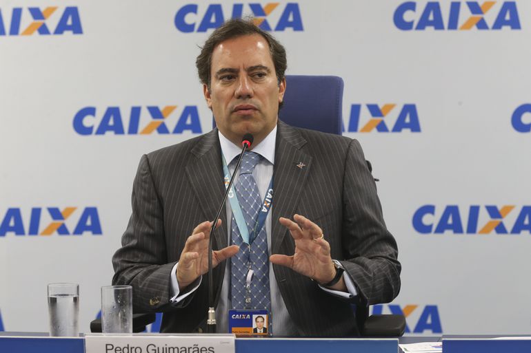O presidente da Caixa, Pedro Guimarães: é possível haver filas, mas ele orientou os cidadãos a procurarem as agências apenas no seu dia de resgate, conforme o mês de nascimento