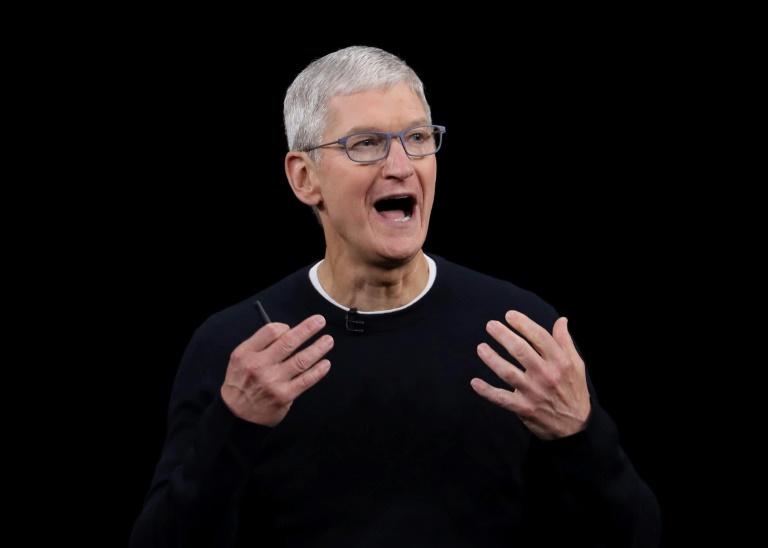 O CEO da Apple Tim Cook, em setembro de 2019