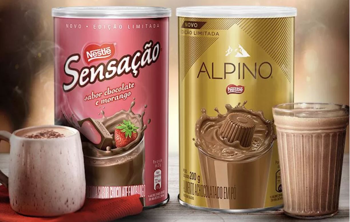As linhas especiais do Alpino e Sensação serão limitadas e fazem parte dos anúncios da Nestlé para o inverno