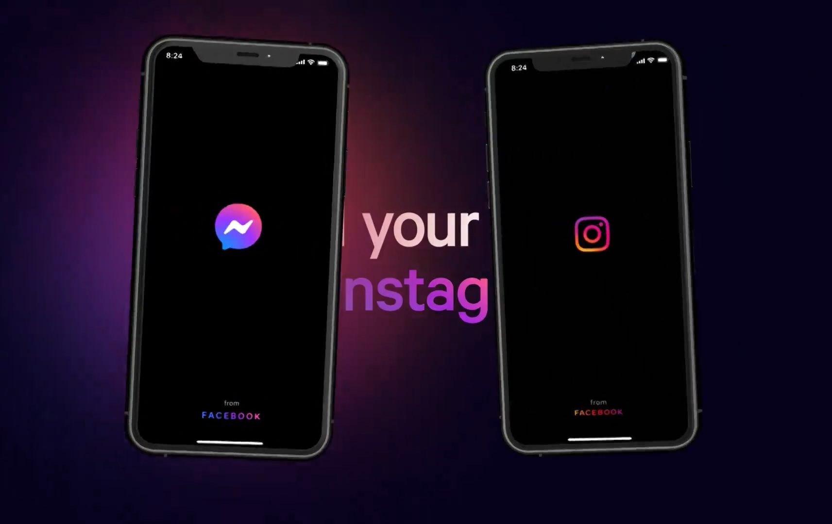 A mudança no logo e a integração entre Facebook Messenger e Instagram é anunciada como o "futuro da mensagem"