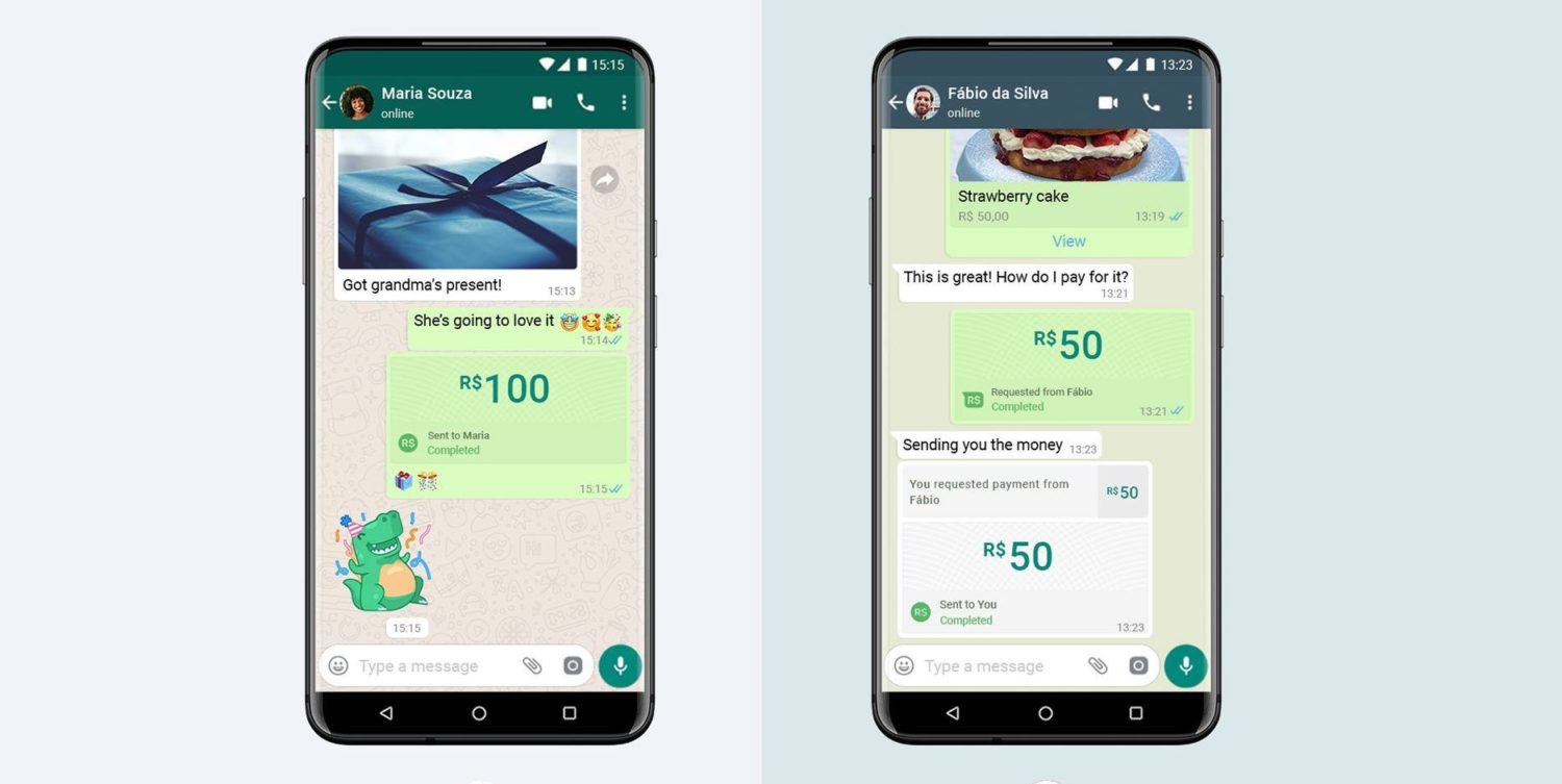 O WhatsApp Pay vai começar a funcionar com transferências entre pessoas
