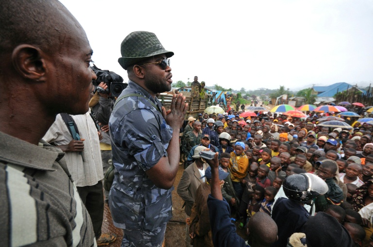 O líder de guerra, Ntabo Ntaberi Sheka, em Walikale, North Kivu