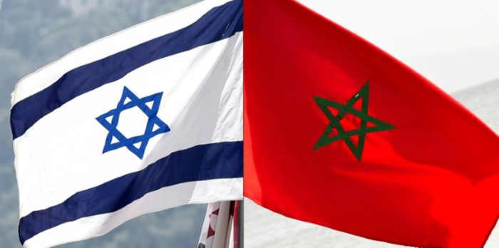 Bandeiras de Israel e Marrocos