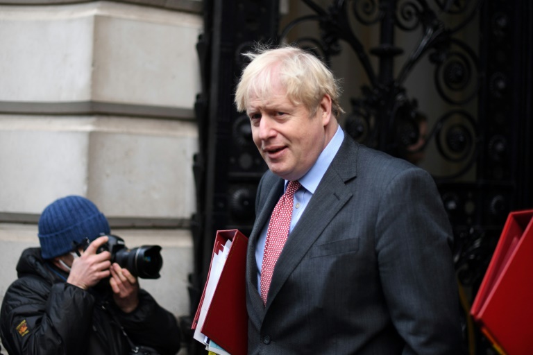 O primeiro-ministro britânico, Boris Johnson, em Londres, 8 de dezembro de 2020