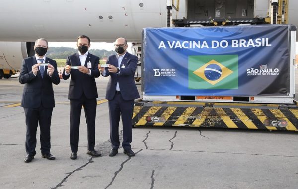 O segundo lote da Coronavac, importado pelo governo de São Paulo, chegou ao Brasil a pouco mais de duas semanas