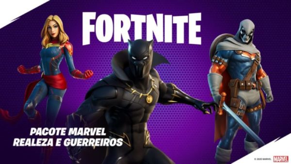 Fortnite ganha atualização com os personagens: Capitã Marvel, Pantera Negra e o Treinador