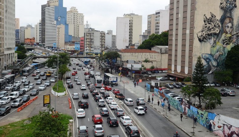 Vista de São Paulo, onde Bruno Covas inicia o primeiro dia da continuidade do mandato após ser reeleito