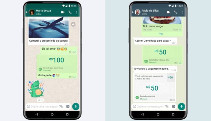 O WhatsApp lançou a opção de transações de dinheiro no dia 15 de junho de 2020
