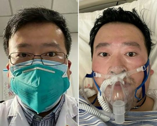 O médico Li Wenliang, de Wuhan, alertou sobre a doença do novo coronavírus em dezembro de 2019 e morreu em fevereiro de 2020 depois de contrair o vírus de um paciente
