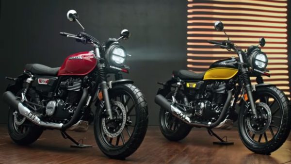 A Honda CB será vendida em duas cores: vermelha e amarelo com preto metálico