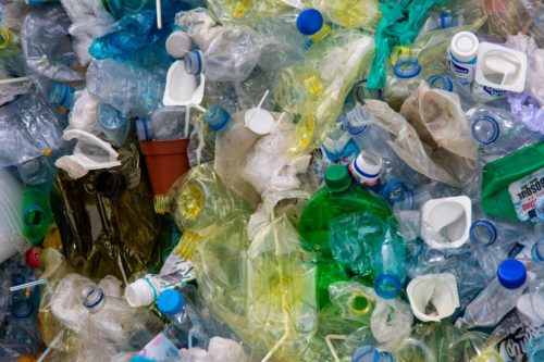 O cientista fez um teste para ver como uma variedade sacos de plástico se degradava em diferentes ambientes. Nem todos desapareceram em todos os ambientes.