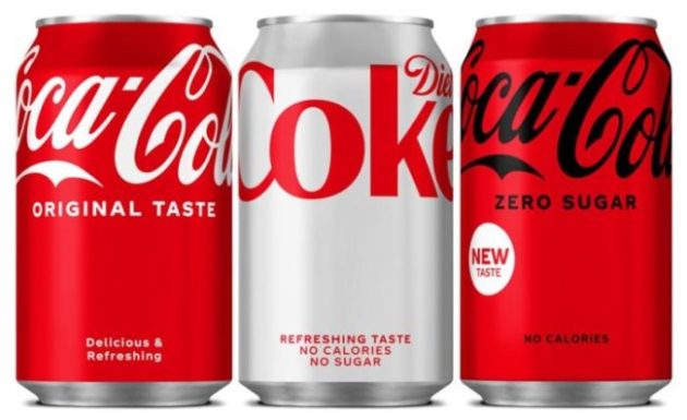 Há mudanças para as versões Original, Zero Açúcar e Diet Coke