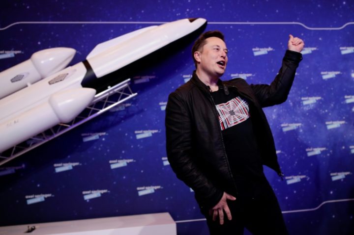 Elon Musk, presidente da Tesla e da SpaceX, durante os prêmios Axel Springer em Berlim