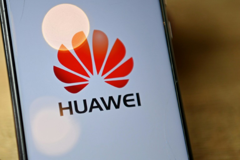 Logotipo da gigante de telecomunicações chinesa Huawei