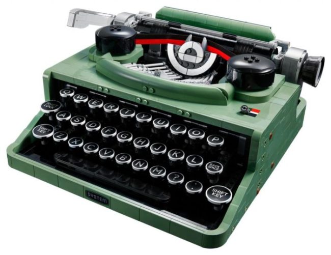 máquina de escrever lego