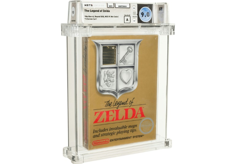 Foto divulgada pela casa de leilões Heritage de um cartucho de "The Legend of Zelda"