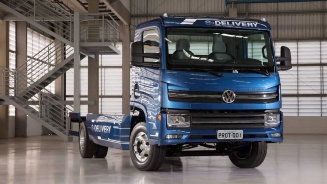 Batizado de e-Delivery, o caminhão deve ter 1,6 mil unidades até 2025, sendo o primeiro lote de 100 caminhões
