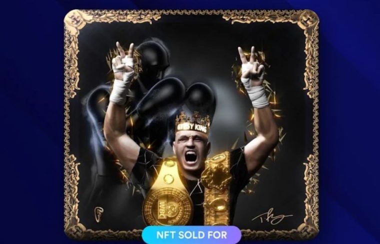 Ilustração do campeão dos pesos pesados Tyson Fury foi comercializada em NFT