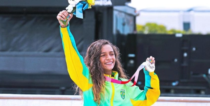 Aos 13 anos, Rayssa Leal tornou-se a brasileira mais jovem a conquistar uma medalha olímpica