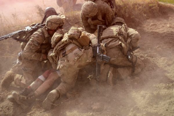 Soldados americanos em ação no Afeganistão, outubro de 2021