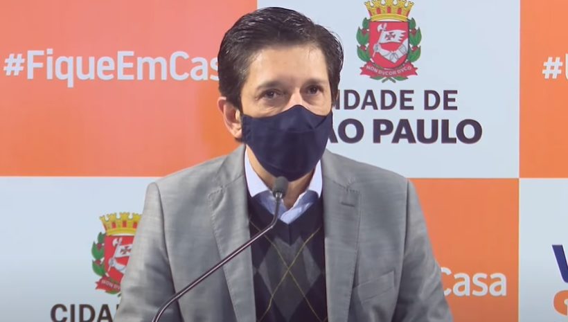 Ricardo Nunes, prefeito de São Paulo, em coletiva de imprensa nesta terça (3)