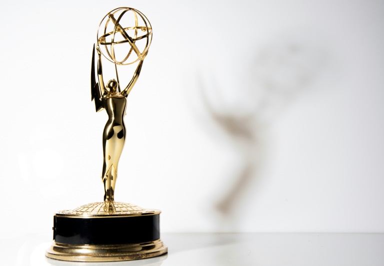 Foto de um Troféu Emmy, em Los Angeles, Califórnia, 16 de setembro de 2021. O 73º Prêmio Emmy do Primetime será realizado no domingo, 19 de setembro de 2021