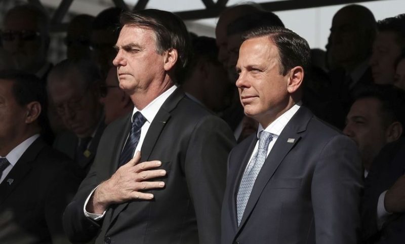 Presidente Jair Bolsonaro e Jgovernador de São Paulo João Doria