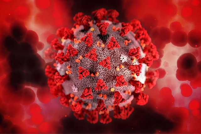 Esquema desenhado por cientistas sobre o coronavírus