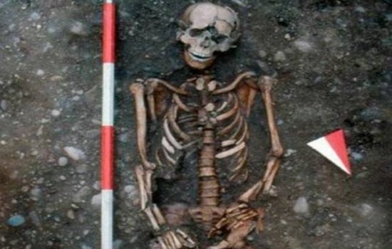 Os restos mortais do jovem mostram que ele foi estilhaçado até a morte em uma roda de tortura, que foi usada para punir criminosos na Idade Média.