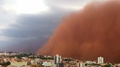 Nuvem de areia atingiu diversas cidades do oeste paulista
