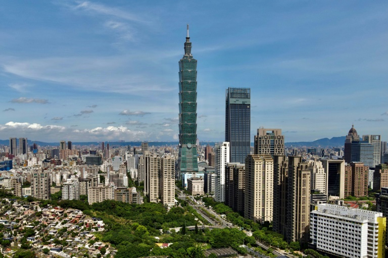 Vista de Taipé, capital de Taiwan, em julho de 2021 - AFP/Arquivos
