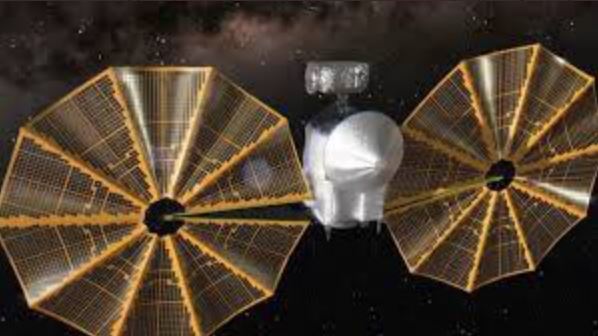 A espaçonave Lucy foi lançada no topo de um foguete Atlas V e começou a desdobrar seus dois enormes painéis solares cerca de uma hora após o lançamento.
