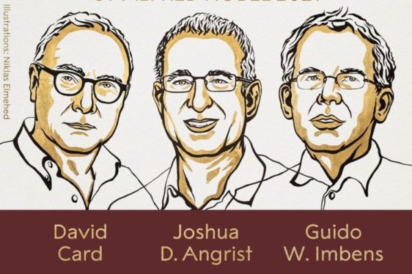 O Prêmio Nobel de Economia de 2021 foi para David Card, Joshua Angrist e Guido Imbens