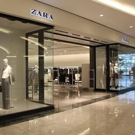 A Inditex, dona da Zara, possui com 6,8 mil lojas em 96 países