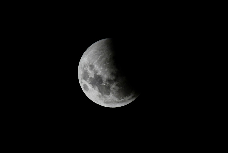 Eclipse lunar em 21 de janeiro de 2019 na Argentina - AFP/Arquivos